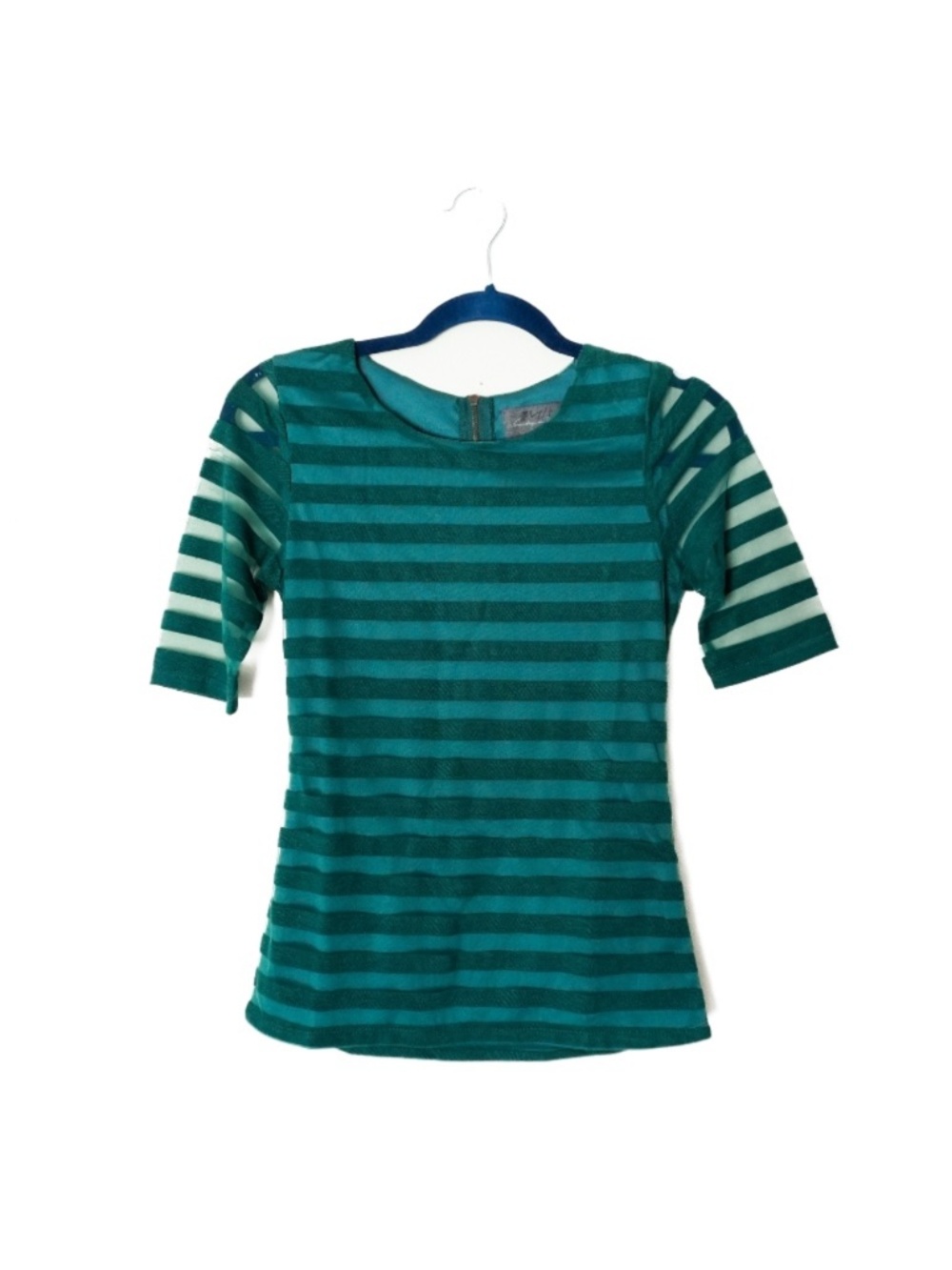 NWT Anthropologie Sunday in Brooklyn Eastlake Tee Holly Green Stripe Top